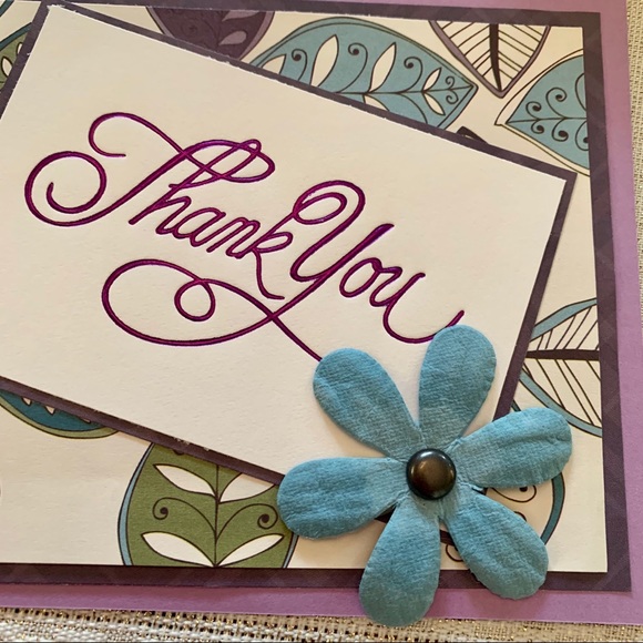 20 handmade Thank You postcards with envelopes - Picture 8 of 9